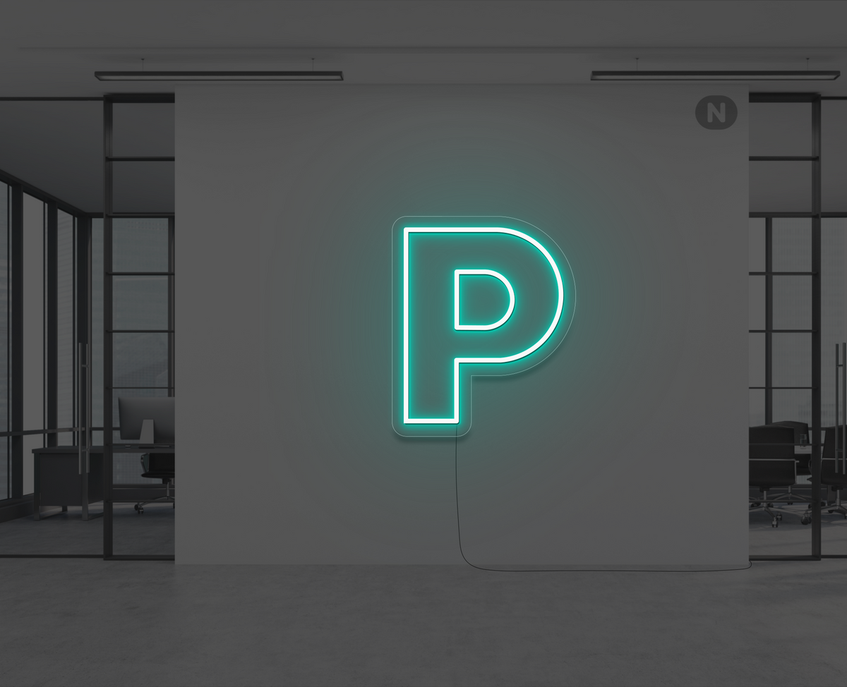 neon-letter-p-turquoise
