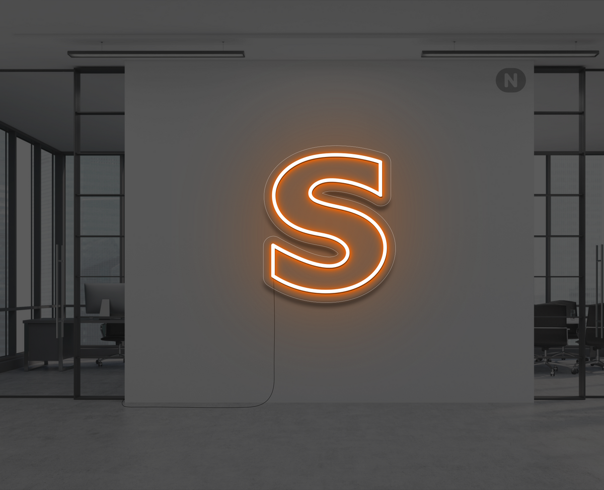 neon-letter-s-oranje