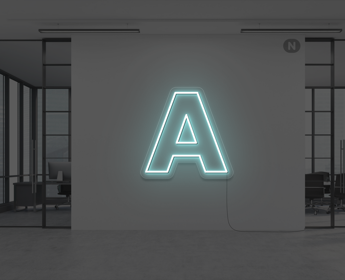 neon-letter-a-ijsblauw